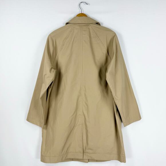 Everlane Women's The Mac Trench Coat Large Cornstalk Khaki Minimalist - Picture 7 of 16